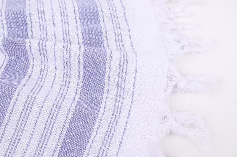 Peshtemal Towel, Monogram Turkish Towel, Turkish beach towel, 68x32 Cotton Striped Towel, Engagement Gift, Embroidery Towel, Handwoven Turkish Towel - 8