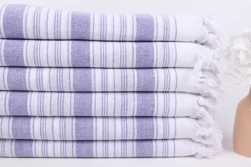 Peshtemal Towel, Monogram Turkish Towel, Turkish beach towel, 68x32 Cotton Striped Towel, Engagement Gift, Embroidery Towel, Handwoven Turkish Towel - 3