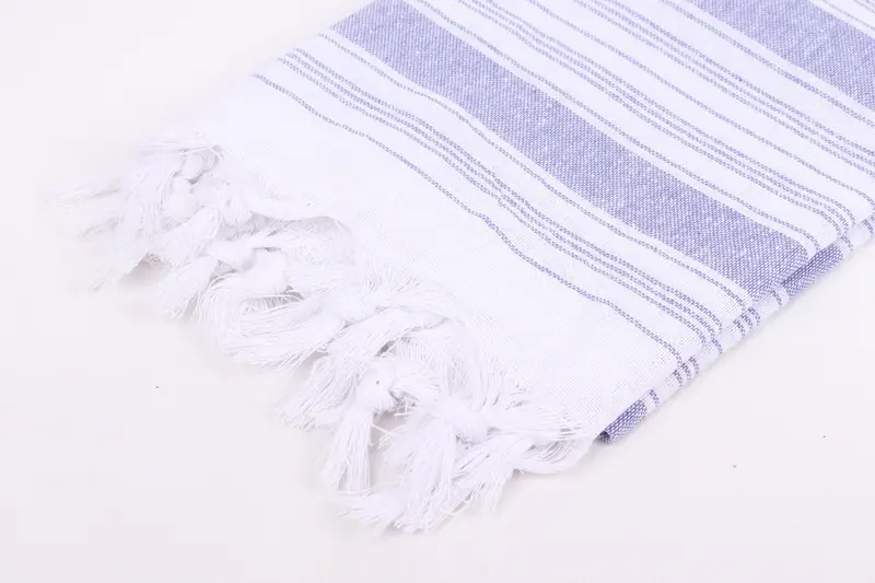 Peshtemal Towel, Monogram Turkish Towel, Turkish beach towel, 68x32 Cotton Striped Towel, Engagement Gift, Embroidery Towel, Handwoven Turkish Towel - 7
