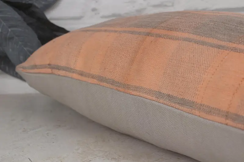 Cushion Case, 12x20 Orange Cushion Cover, Interior Designer Pillow, Ethnic Throw Cushion Cover, Boho Pillow, Boho Pillow Sham Cover - 7