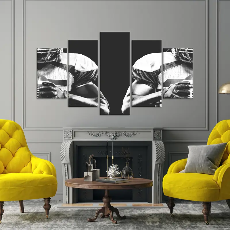 American Canvas Art, American Football, Man Cave Wall Art, Loft Canvas Decor, Game Room Art Decor, Play Room Canvas Art, Modern Canvas Decor - 4