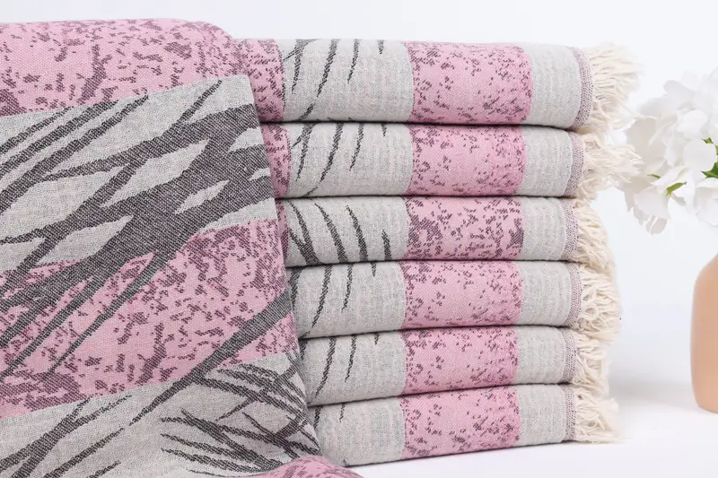 Sand-resistant towel, Turkish bath towel, Travel Towel, Monogram Turkish Towel, Spa Towel, 78x38 Cotton Floral Design Towel, Gift For Coworker - 2