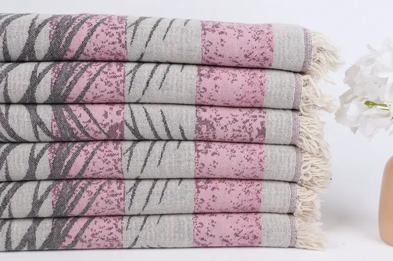 Sand-resistant towel, Turkish bath towel, Travel Towel, Monogram Turkish Towel, Spa Towel, 78x38 Cotton Floral Design Towel, Gift For Coworker - 4