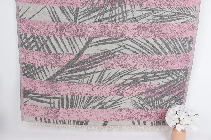 Sand-resistant towel, Turkish bath towel, Travel Towel, Monogram Turkish Towel, Spa Towel, 78x38 Cotton Floral Design Towel, Gift For Coworker - 1