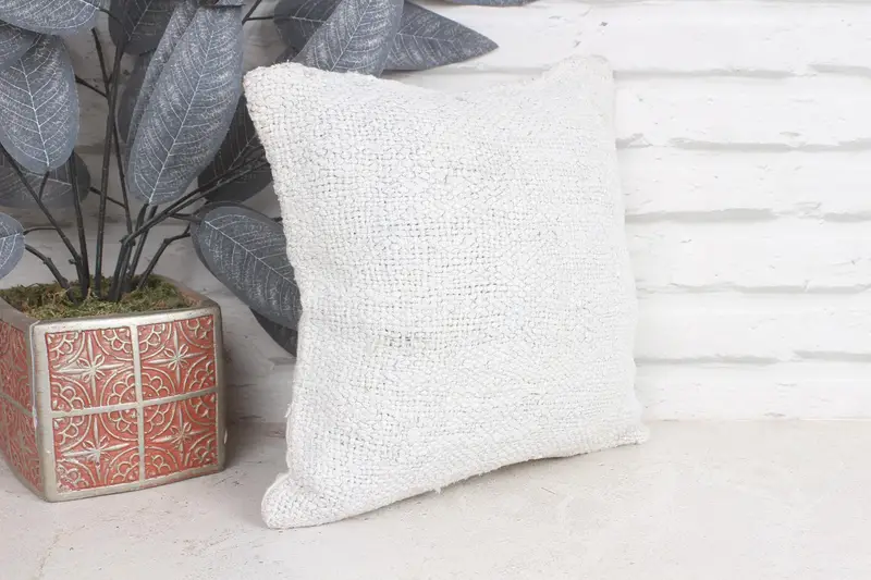 Pillow for Couch, Retro Throw Cushion Cover, Bed Pillow Case, Cushion Cover, 12x12 Beige Cushion Cover, Boho Pillow, Kilim Pillow - 4
