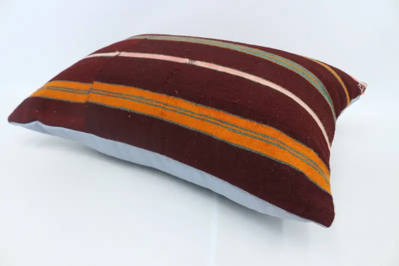 Kilim Pillow Cover, Antique Pillows, Vintage Pillow, Accent Throw Cushion Cover, 20x28 Red Cushion Case, Pillow Cover, Ethnic Throw Cushion - 6