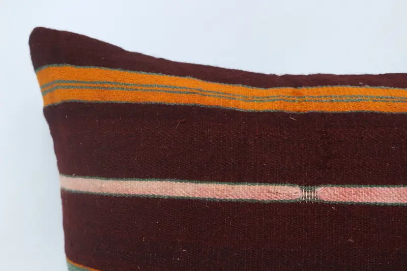 Kilim Pillow Cover, Antique Pillows, Vintage Pillow, Accent Throw Cushion Cover, 20x28 Red Cushion Case, Pillow Cover, Ethnic Throw Cushion - 2
