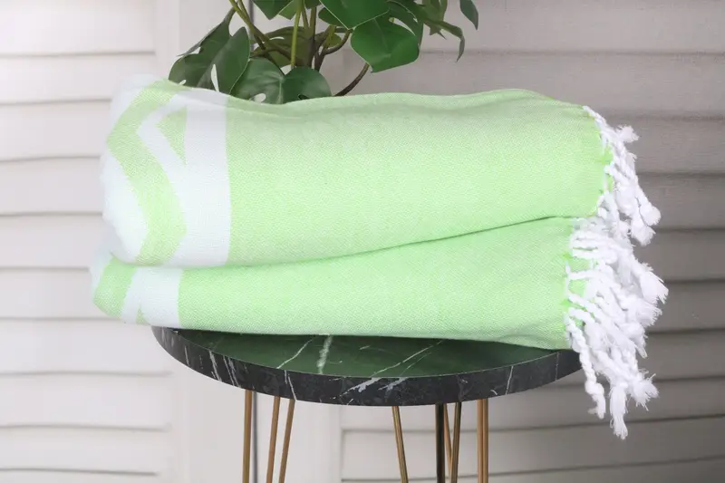 70x36 Cotton Patterned Towel, Handmade Gift, Organic towel, Valentines Day Gift, Soft towel, Lightweight quick-dry peshtemal towel for travel - 4