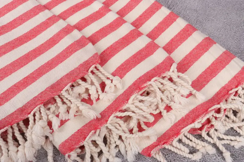 Valentines Day Gift, Custom Turkish Towel, Soft towel, Beach Towel Bulk, Bridesmaid Towel, Monogram Beach Towel, 68x40 Cotton Striped Towel - 5