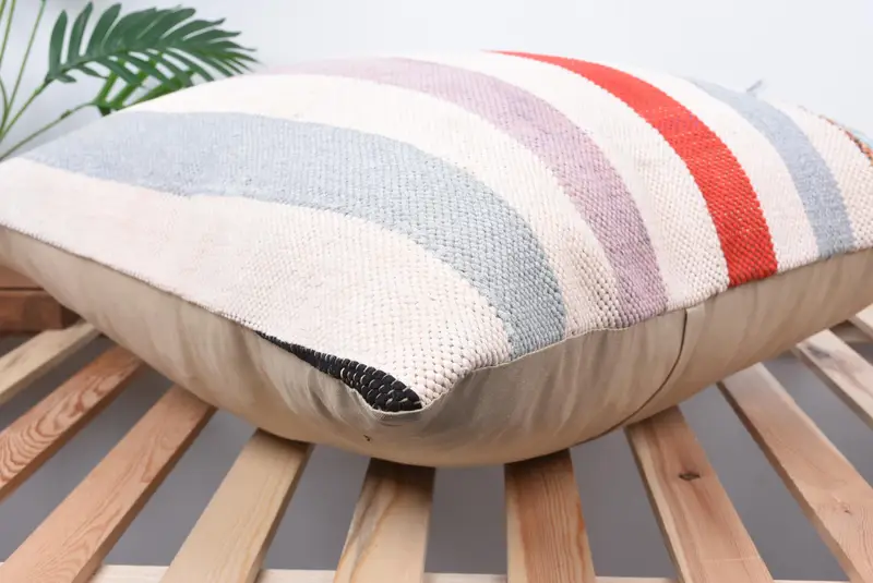 Aztec Cushion, Throw Kilim Pillow, 24x24 Gray Pillow Case, Vintage Throw Pillow Case, Turkish Pillow, Pillow Sham, Pattern Throw Pillow, Boho Pillow - 6