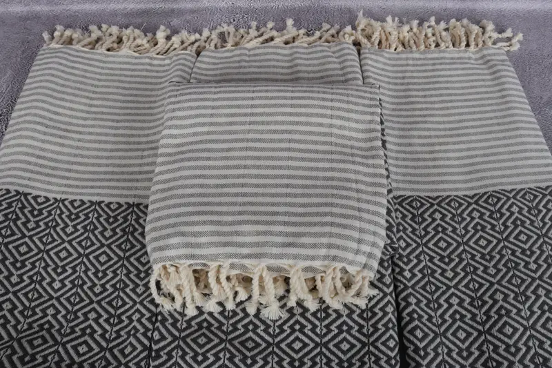 Quick-drying peshtemal towel for poolside, Bath towel, Absorbent Turkish towel, Custom Gift, 76x38 Cotton Diamond Towel, Personalised Gift - 4