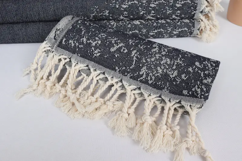 Turkish Hand Towel, Small Bath Towels, Bachelor Party Favors, Gift For Her, Gift For Him, Monogram Hand Towel, 36x18 Cotton Carretta Patterned Towel - 5