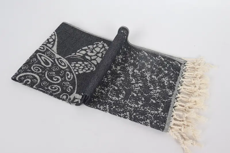 Turkish Hand Towel, Small Bath Towels, Bachelor Party Favors, Gift For Her, Gift For Him, Monogram Hand Towel, 36x18 Cotton Carretta Patterned Towel - 7