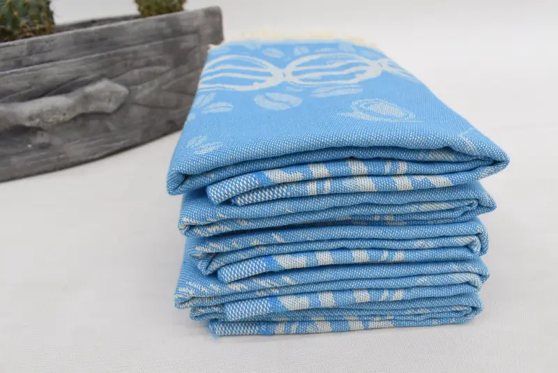 Turkish Towel Hand Towel, 28x20 Cotton Coffee Patterned Towel, Gift For Him, Wedding Favors, Christmas Hand Towel, Personalized Gift, Holiday Towel - 5