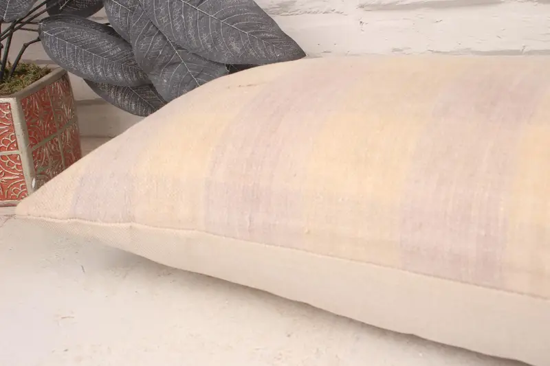 12x36 Beige Cushion, Boho Pillow, Wholesale Cushion, Aztec Cushion, Ethnical Kilim Rug Pillow, Cushion Cover, Kilim Pillow - 6