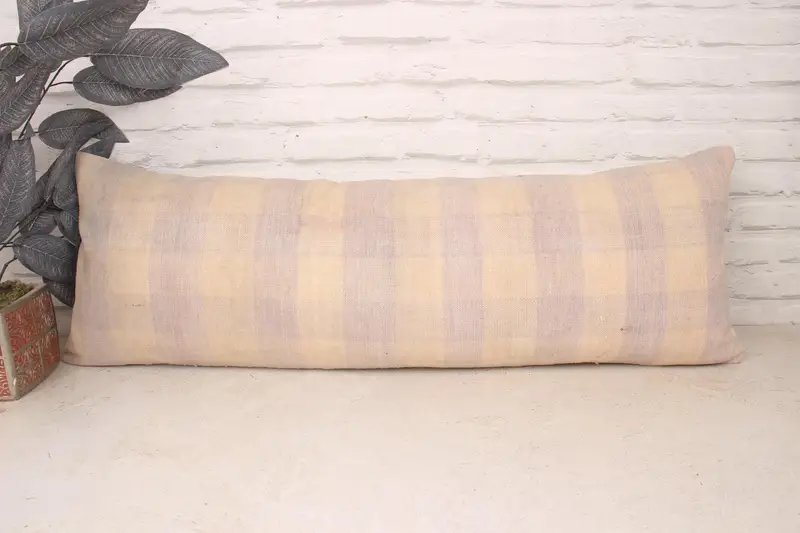 12x36 Beige Cushion, Boho Pillow, Wholesale Cushion, Aztec Cushion, Ethnical Kilim Rug Pillow, Cushion Cover, Kilim Pillow - 1