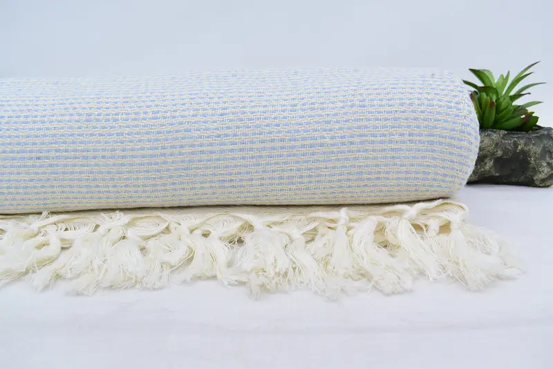 Wedding Gift, 104x80 Cotton Diamond Towel, Tablecloth, Organic Throw, Aesthetic Blanket, Custom Shower Curtain, Turkish Blanket, Bridesmaid Gifts - 2