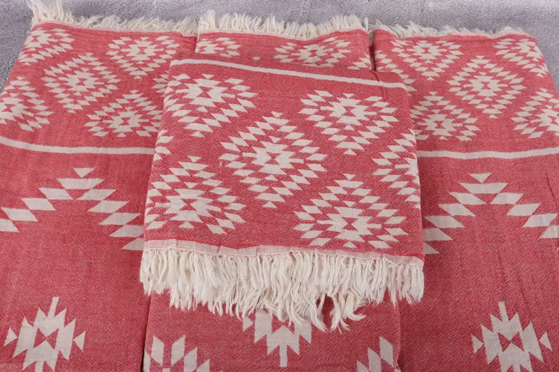 Miami Bachelorette Party Favors, Travel Towel, Quick-dry peshtemal, Memorial Gift, 70x36 Cotton Kilim Towel, Peshtemal Towel, Monogram Beach Towel - 5
