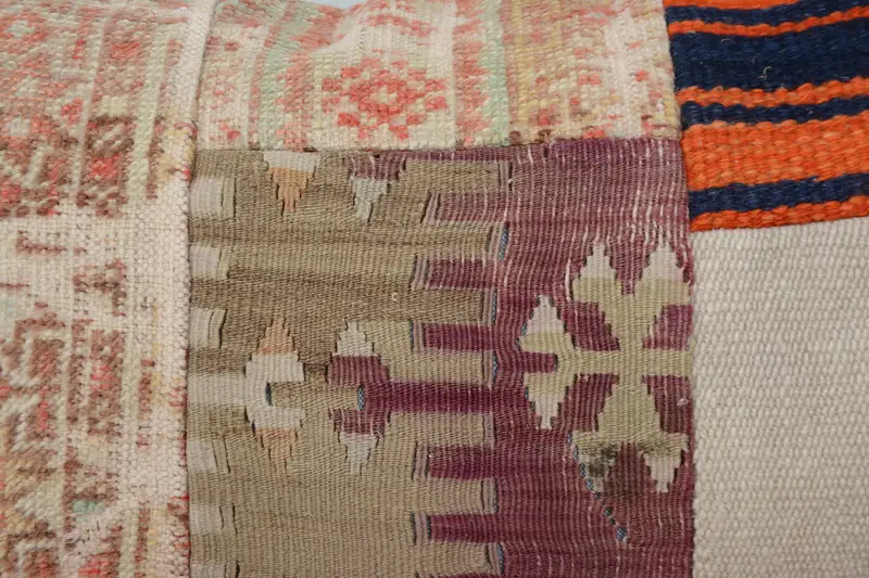 16x36 Beige Cushion Cover, Pillow Cover, Colorful Pillow Cover, Vintage Kilim Pillow, Turkish Pillow, Vintage Kilim Throw Pillow, Bright Cushion - 3