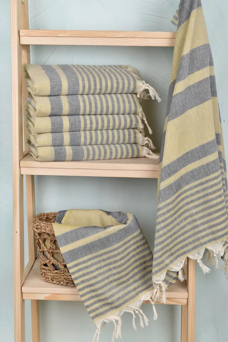 Best Friend Gift, Bachelorette Party Favors, Vegas Bachelorette Party Favors, Gift For Bride, 70x40 Cotton Striped Towel, Fouta towel, Holiday Towel - 3