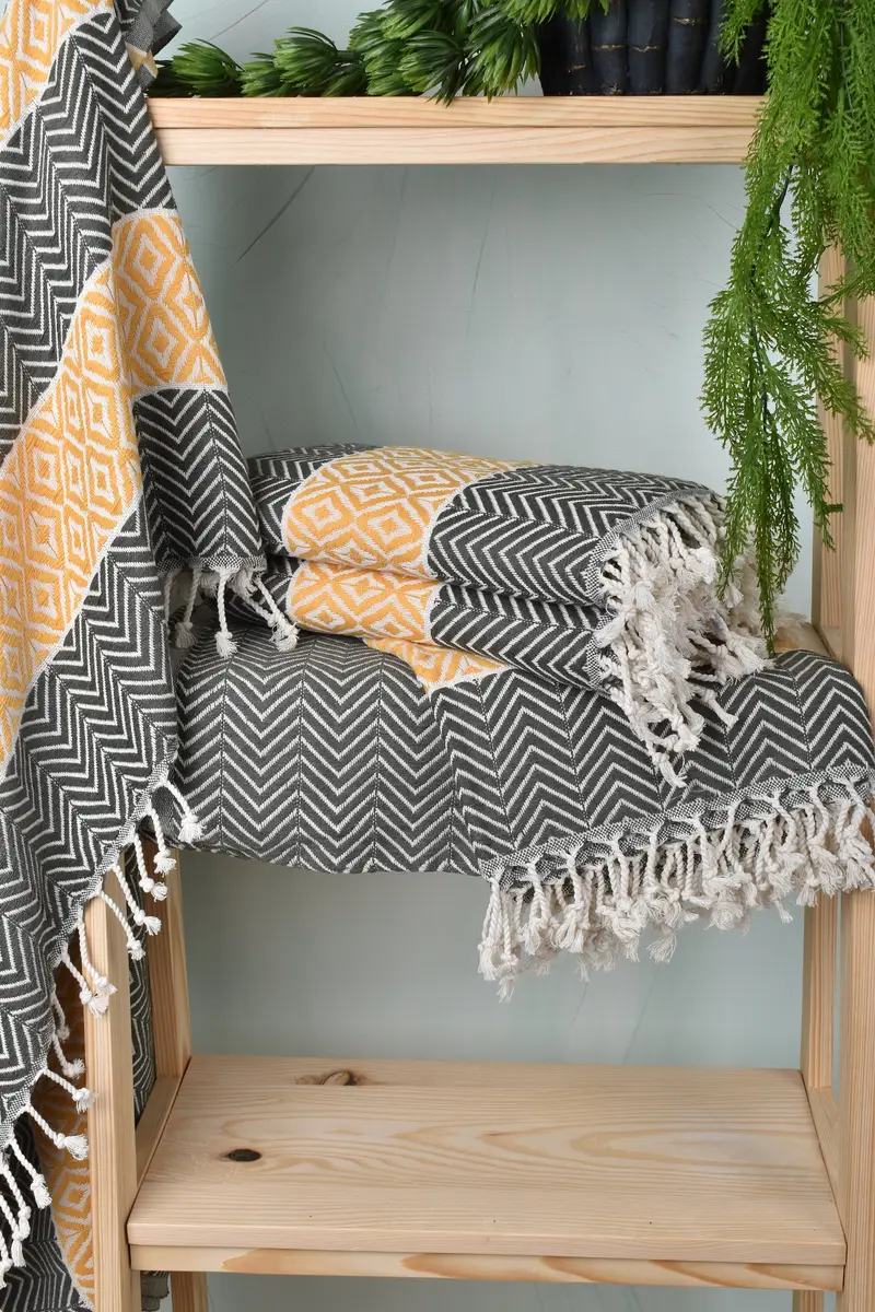 70x40 Cotton Chevron Towel, Engagement Gift, Yoga Towel, Custom Towel Beach, Sand-free towel, Monogram Beach Towel, Monogrammed Beach Towel - 6