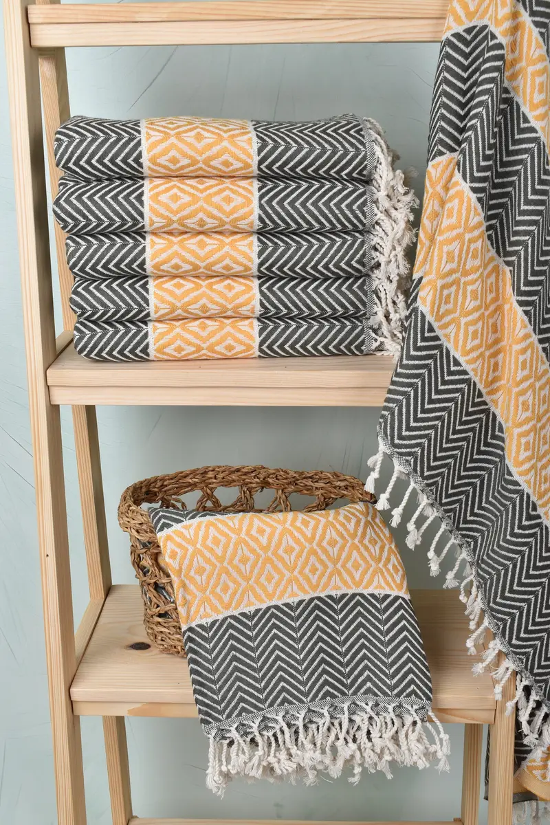 70x40 Cotton Chevron Towel, Engagement Gift, Yoga Towel, Custom Towel Beach, Sand-free towel, Monogram Beach Towel, Monogrammed Beach Towel - 3