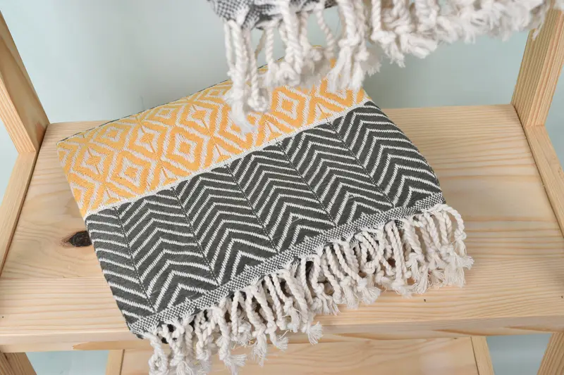 70x40 Cotton Chevron Towel, Engagement Gift, Yoga Towel, Custom Towel Beach, Sand-free towel, Monogram Beach Towel, Monogrammed Beach Towel - 5