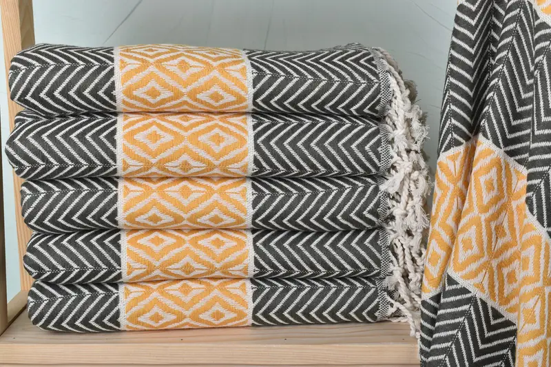 70x40 Cotton Chevron Towel, Engagement Gift, Yoga Towel, Custom Towel Beach, Sand-free towel, Monogram Beach Towel, Monogrammed Beach Towel - 1