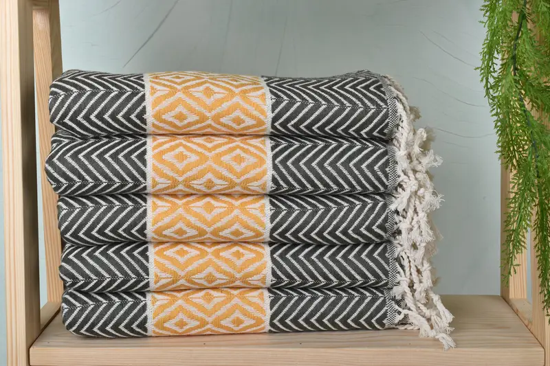 70x40 Cotton Chevron Towel, Engagement Gift, Yoga Towel, Custom Towel Beach, Sand-free towel, Monogram Beach Towel, Monogrammed Beach Towel - 2
