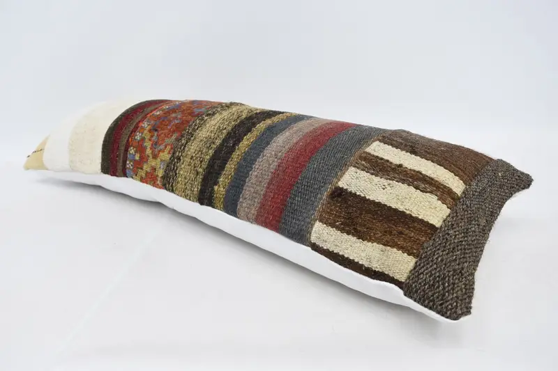 Custom Cushion, Kilim Cushion Sham, Boho Pillow, Southwestern Pillow Sham, Nomadic Pillow, Cushion Cover, Pillow for Sofa, 12x36 White Pillow - 5