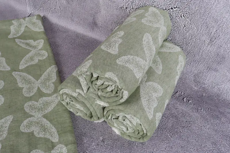 Turkish towel, Bridesmaid Towel, Bachelor Towel, Large Turkish Towel, 68x36 Cotton Butterfly Pattern Towel, Valentines Day Gift, Turkish bath towel - 8