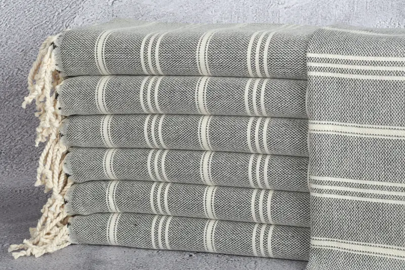 Spa Towel, Kitchen Towel, Personalized Kitchen Towel, Personalized Gift For Him, Custom Wedding Gifts, 36x24 Cotton Striped Towel, Small Bath Towels - 1