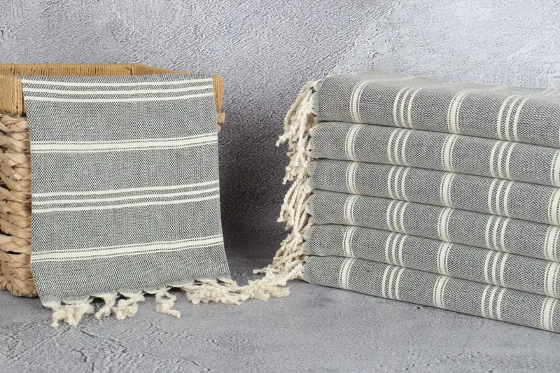 Spa Towel, Kitchen Towel, Personalized Kitchen Towel, Personalized Gift For Him, Custom Wedding Gifts, 36x24 Cotton Striped Towel, Small Bath Towels - 3
