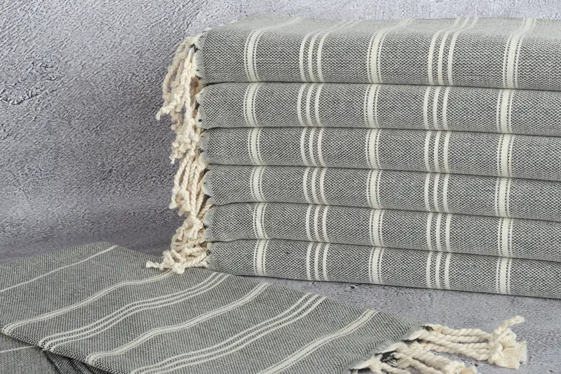Spa Towel, Kitchen Towel, Personalized Kitchen Towel, Personalized Gift For Him, Custom Wedding Gifts, 36x24 Cotton Striped Towel, Small Bath Towels - 2