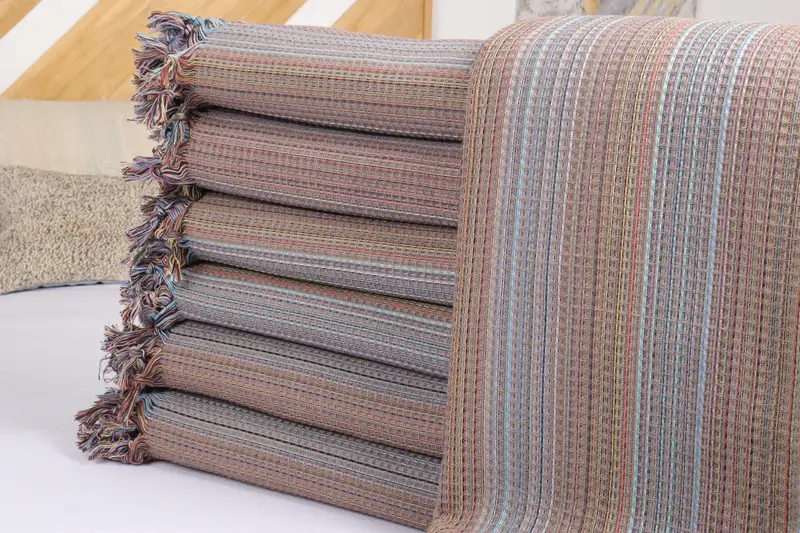 92x88 Cotton Geometric Towel, Bridesmaid Gifts, Bachelorette Gifts, Wedding Favors, Aesthetic Blanket, Wedding Gift, Decorative Bedspread - 2