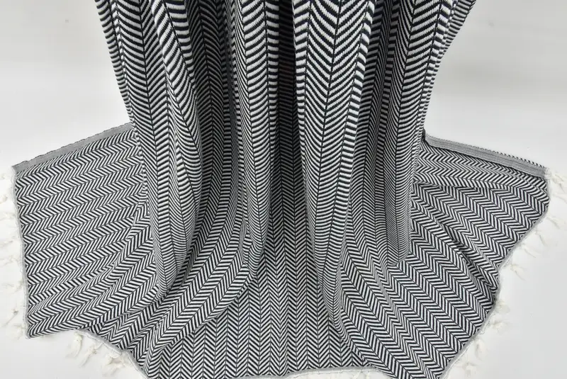 Best Wedding Gift, 92x76 Cotton Chevron Towel, Custom Wedding Gifts, Bachelorette Gifts, Custom Blanket, Halloween Blanket, Wedding Gift For Bride - 2