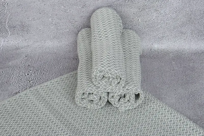 40x20 Cotton Diamond Towel, Personalized Home Gift Wedding, Bachelor Gift, Wedding Gift, Bathroom Towels, Decorative Towel, Turkish Hand Towel - 7