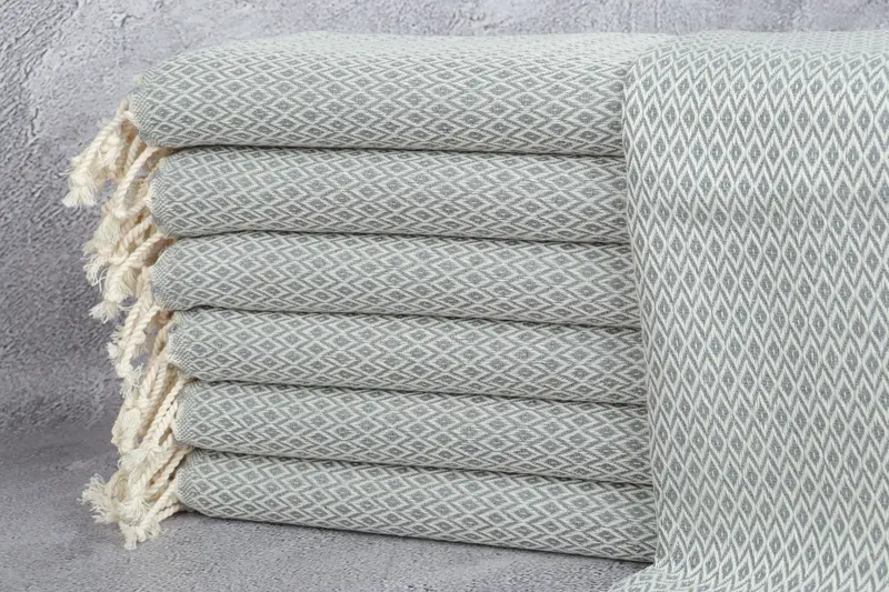 40x20 Cotton Diamond Towel, Personalized Home Gift Wedding, Bachelor Gift, Wedding Gift, Bathroom Towels, Decorative Towel, Turkish Hand Towel - 1
