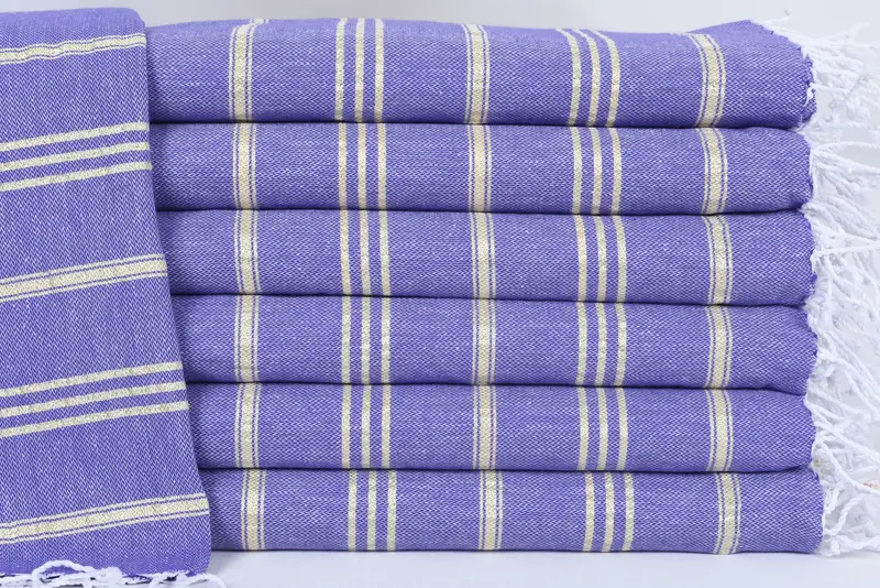 Bridesmaid Gifts, Turkish Tea Towel, Gym Towel, 40x24 Cotton Striped Towel, Anniversary Gift For Her, Monogram Hand Towel, Wedding Anniversary Gift - 1