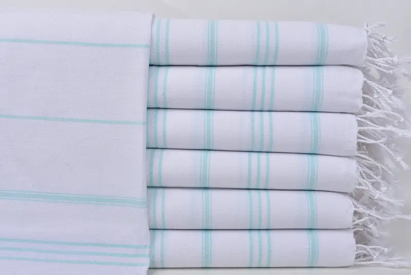 Özel düğün hediyeleri, erkek arkadaş için hediye, 40x24 pamuklu çizgili havlu, nedime hediyeleri, Türk çay havlu, banyo havlu, eve taşıma hediyesi - 1