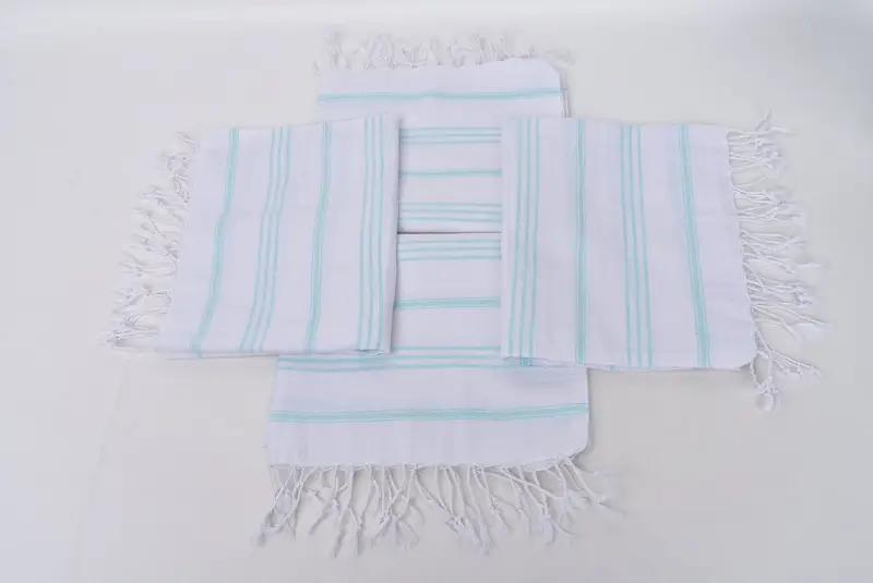 Özel düğün hediyeleri, erkek arkadaş için hediye, 40x24 pamuklu çizgili havlu, nedime hediyeleri, Türk çay havlu, banyo havlu, eve taşıma hediyesi - 6