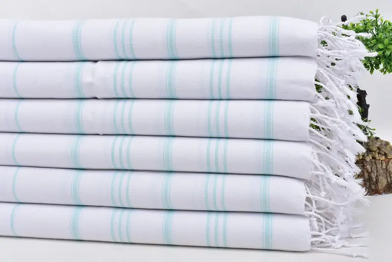 Özel düğün hediyeleri, erkek arkadaş için hediye, 40x24 pamuklu çizgili havlu, nedime hediyeleri, Türk çay havlu, banyo havlu, eve taşıma hediyesi - 3