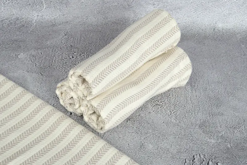Monogrammed Hand Towel, Memorial Gift, Monogram Towels, Best Wedding Gift, 40x18 Cotton Chevron Towel, Personalized Kitchen Towel, Bridesmaid Gifts - 8
