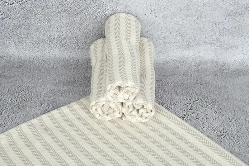 Monogrammed Hand Towel, Memorial Gift, Monogram Towels, Best Wedding Gift, 40x18 Cotton Chevron Towel, Personalized Kitchen Towel, Bridesmaid Gifts - 7