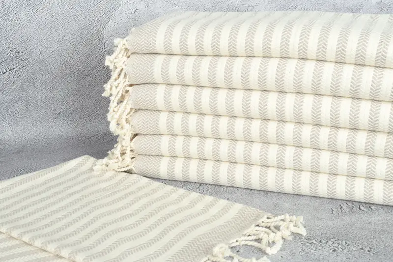 Monogrammed Hand Towel, Memorial Gift, Monogram Towels, Best Wedding Gift, 40x18 Cotton Chevron Towel, Personalized Kitchen Towel, Bridesmaid Gifts - 2
