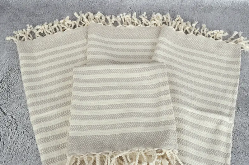 Monogrammed Hand Towel, Memorial Gift, Monogram Towels, Best Wedding Gift, 40x18 Cotton Chevron Towel, Personalized Kitchen Towel, Bridesmaid Gifts - 4