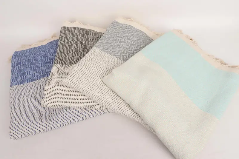 Monogram Blanket, Embroidered Bedspread, Personalized Gifts, 104x80 Cotton Diamond Towel, Wedding Gift Customized Blanket, Bridal Shower Gift - 4