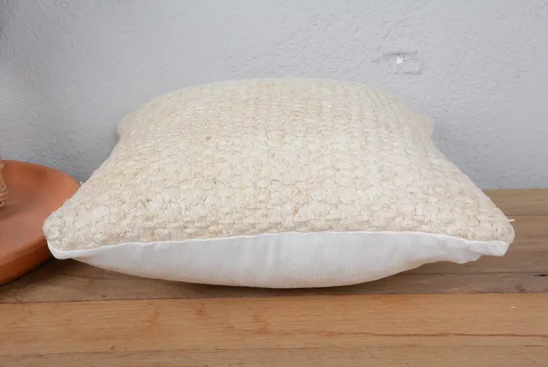 Kanepe için yastık, yastık sham, 14x14 beyaz yastık, vintage yastık, zemin yastık sham, meditasyon yastığı sahte, Kilim yastığı - 5
