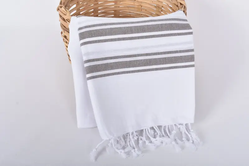 Gift For Him, 70x40 Cotton Striped Towel, Bachelorette Gifts, Organic towel, Custom Towel Beach, Bridal Party Gifts, Travel Towel, Embroidery Towel - 5