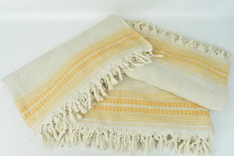Beach Bachelorette Party Decorations, Personalized Blanket, Throw Blanket Couch, 96x94 Linen Striped Towel, Wedding Gift, Woven Blanket - 6